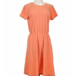 Duluth Trading Co Coral Short-Sleeve Midi Dress
